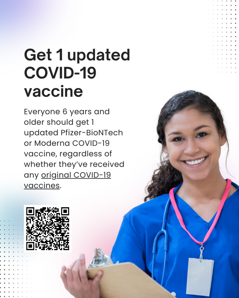Get 1 updated COVID-19 vaccine